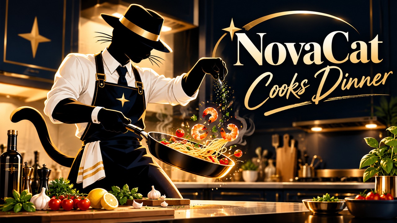 NovaCat Cooks Dinner artwork