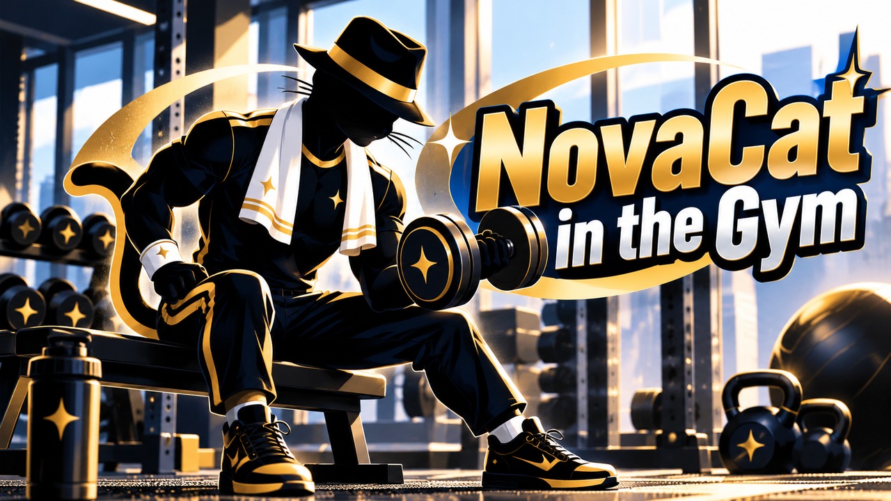 NovaCat in the Gym artwork